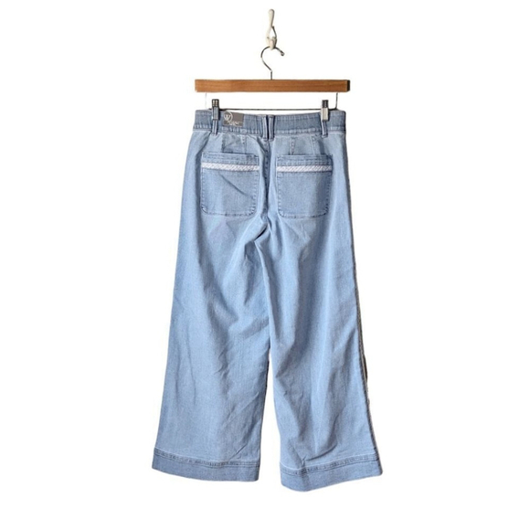 Wit & Wisdom Ab Solution High Waist Wide Leg Crop Jeans Women's sz 4 NWT - Picture 6 of 15